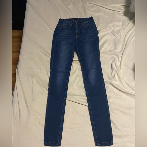 Dark high waisted jeans SIZE 1 - Picture 1 of 3